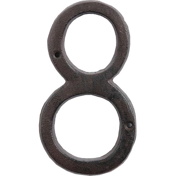 Clayre & Eef Numero 8 15 Cm Ferro Marrone-image