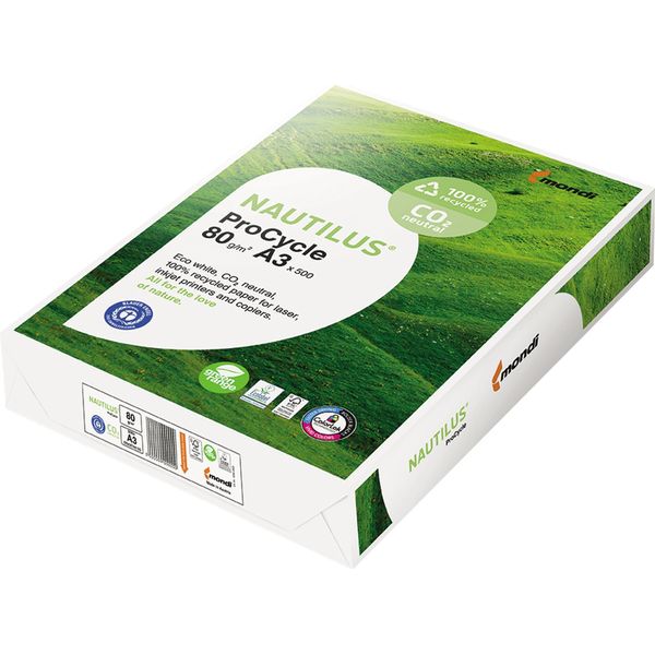 Nautilus® Nautilus® Carta Riciclata Procycle CO2 Neutra Din A4 80 G/M² 500 Fogli-image
