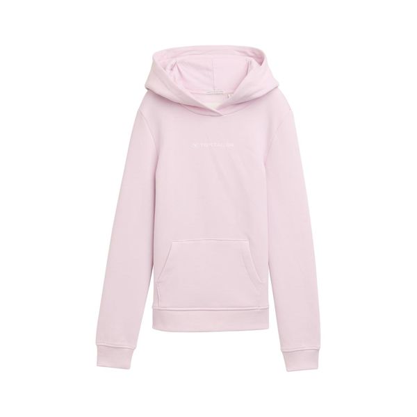 Tom Tailor MäDchen Hoodie Sweatshirt Mit Logo-Print, Rosa, Uni, Gr. 128-image