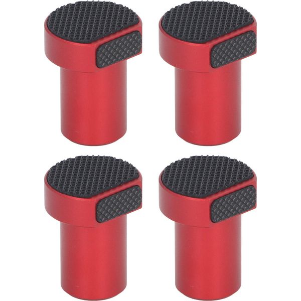 Morsetti Da Banco A 4 Pezzi In Lega Di Alluminio Con Cuscinetti Antiscivolo, 19 Mm, 3/4 Di Pollice, Cane Da Banco, Accessorio Per Fori Per La Lavorazione Del Legno, Rosso-image