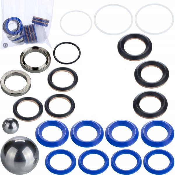 Zenthril Kit Di Riparazione Per Spruzzatore Di Vernice Airless – Guarnizioni E Sfere | Perfettamente Compatibile Con | Rigenerazione Della Pompa-image