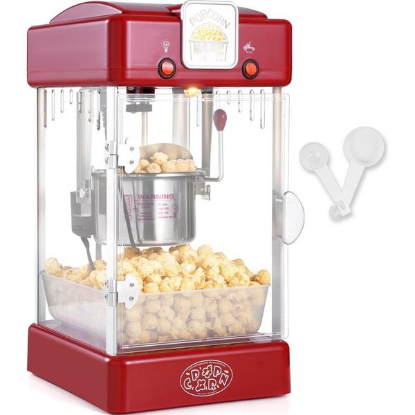 Macchina Per Popcorn - Macchina Per Popcorn Da 300W - Macchina Per Popcorn Da 2,5 Oz - Ideale Per L'home Cinema E Le Feste-image
