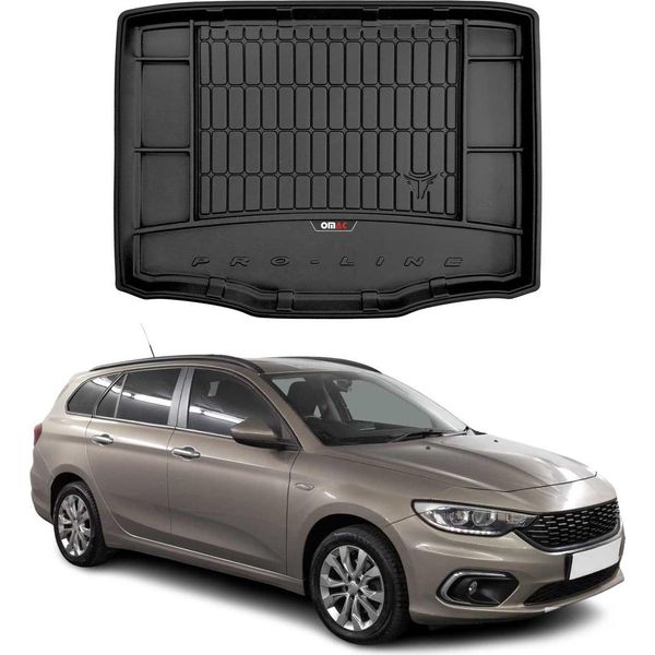 Omac Rivestimento Del Bagagliaio In Gomma Per Fiat Tipo Estate 2016-2025 Rivestimento Del Bagagliaio Nero-image