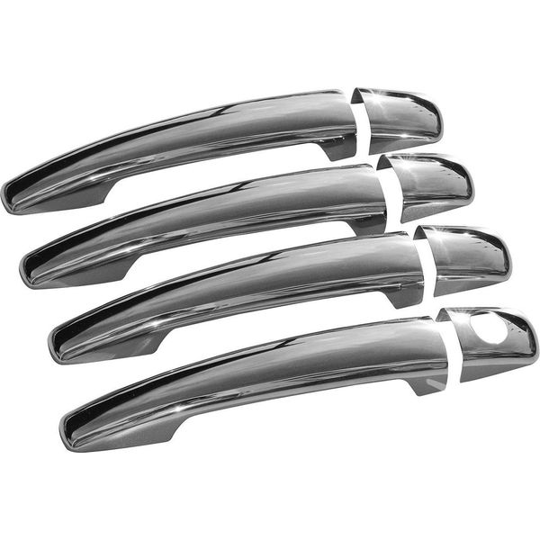 Maniglia Cromata Per Peugeot 207 2006-2015 4 Porte In Acciaio Inox 8X-image