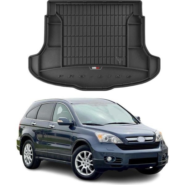 Omac Rivestimento Del Bagagliaio In Gomma Per Honda CR-V 2006-2011 Tpe Rivestimento Del Bagagliaio Nero-image