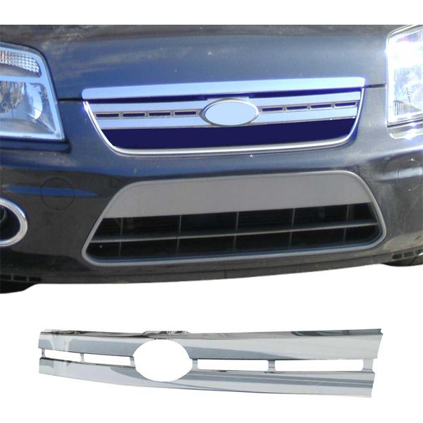 Modanature Griglia Radiatore Modanature Griglia Per Ford Tourneo Connect 2006-2009 Cromo Argento-image