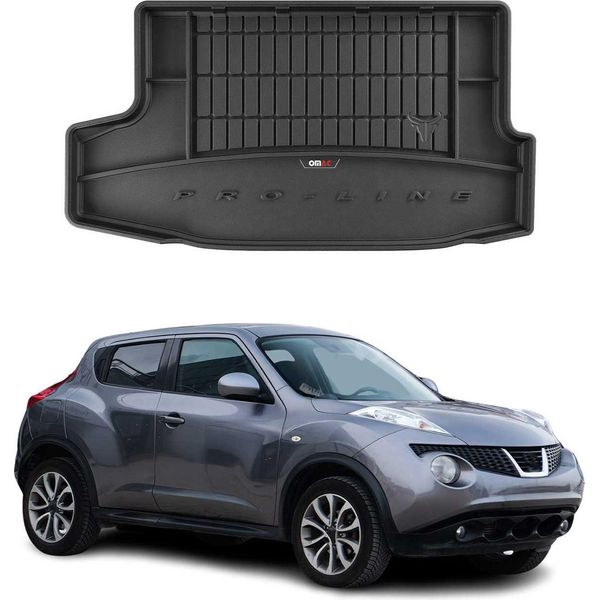 Omac Rivestimento Del Bagagliaio In Gomma Per Nissan Juke 2010-2019 Rivestimento Del Bagagliaio In Tpe Nero-image