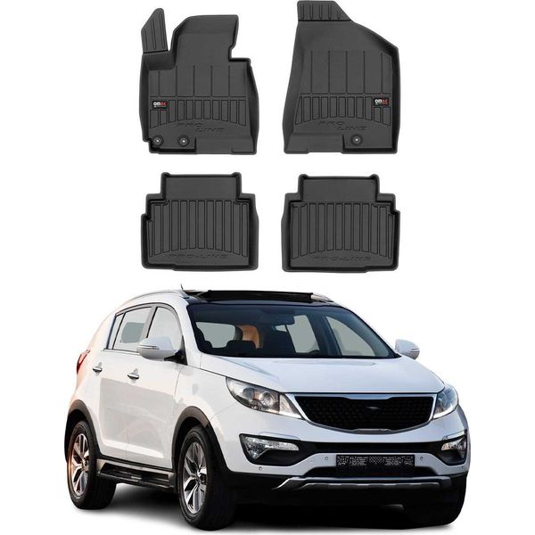 Omac Rivestimento Del Bagagliaio In Gomma Per Kia Sportage 2010-2015 Rivestimento Del Bagagliaio In Tpe Nero-image