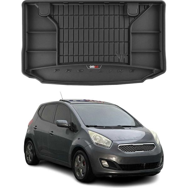 Omac Rivestimento Del Bagagliaio In Gomma Per Kia Venga 2009-2019 Rivestimento Superiore Del Bagagliaio In Tpe-image