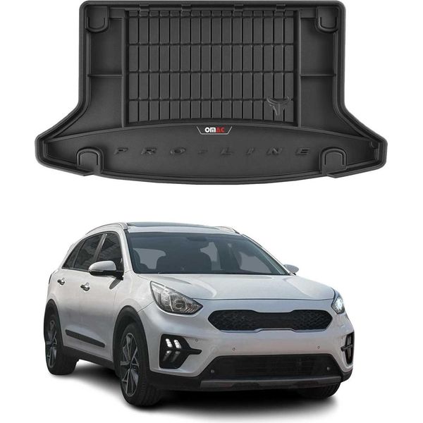 Omac Rivestimento Del Bagagliaio In Gomma Per Kia E-Niro 2018-2022 Rivestimento Del Bagagliaio In Tpe Nero-image