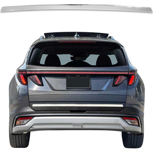 Modanatura Del Bagagliaio Modanatura Del Portellone Posteriore Per Hyundai Tucson 2020-2025 Acciaio Inox Cromo-image