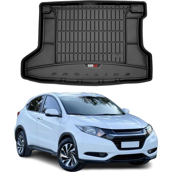 Omac Rivestimento Del Bagagliaio In Gomma Per Honda HR-V 2015-2021 Rivestimento Del Bagagliaio In Tpe Nero-image