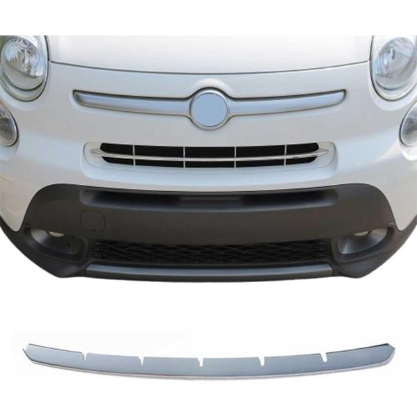 Griglia Radiatore Modanature Griglia Per Fiat 500L Rockstar Trekking 2012-2017 Cromo Argento-image