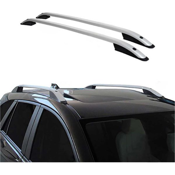 Portapacchi In Alluminio Per Dacia Sandero Stepway 2007-2012 Alluminio Argento 2X-image