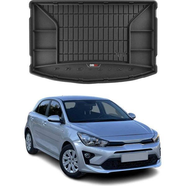 Omac Rivestimento Del Bagagliaio In Gomma Per Kia Rio 2017-2020 Rivestimento Del Bagagliaio In Tpe Nero-image