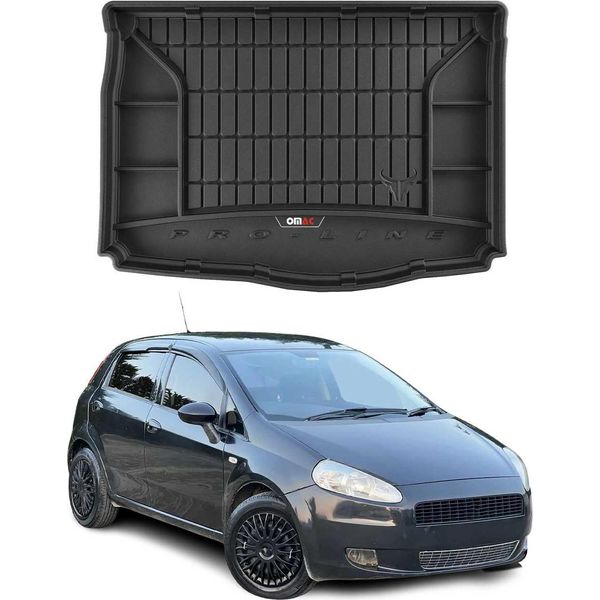 Omac Rivestimento In Gomma Per Fiat Grande Punto 2006-2009 5 Porte Tpe Nero-image