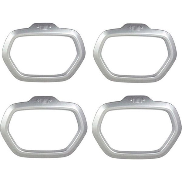 Cornice Altoparlante Per Jeep Renegade 2014-2024 Cromo Abs Argento 4 Pezzi-image