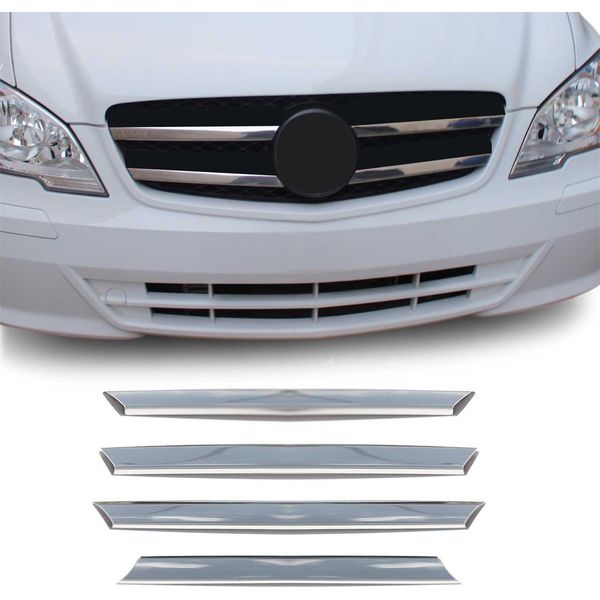Modanature Griglia Radiatore Modanature Griglia Per Mercedes Vito W639 2010-2014 Cromo 4X-image