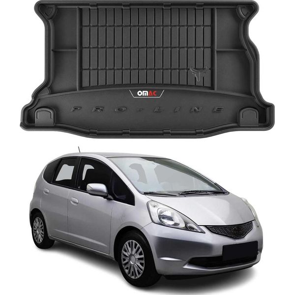 Omac Rivestimento Del Bagagliaio In Gomma Per Honda Jazz 2008-2014 Tpe Rivestimento Del Bagagliaio Nero-image