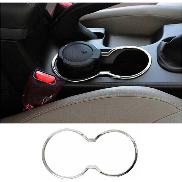 Telaio Portabicchieri Per Hyundai Ix35 2010-2015 Acciaio Inox Cromato 1Pc-image