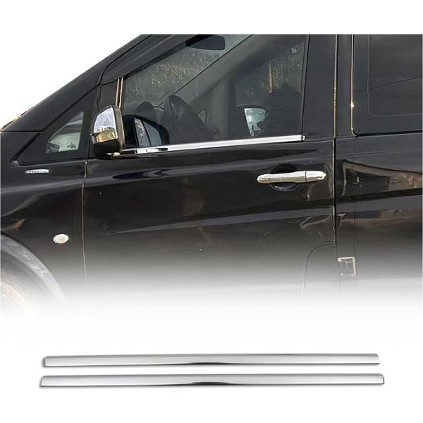 Modanature Per Mercedes Vito W639 2003-2014 In Acciaio Inox Cromato 2X-image