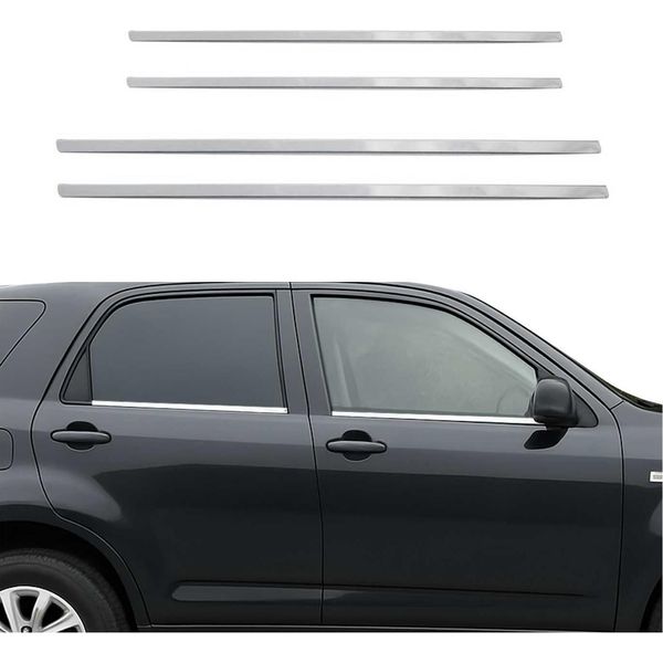Modanature Per Finestre Per Daihatsu Terios 2005-2021 In Acciaio Inox Cromato 4Pcs-image