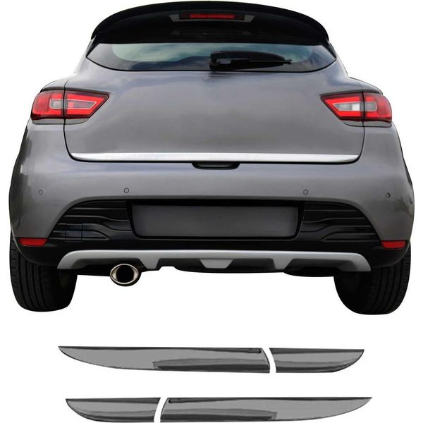 Modanatura Del Fanale Posteriore Per Renault Clio 2012-2019 Acciaio Inox Inferiore Scuro-image