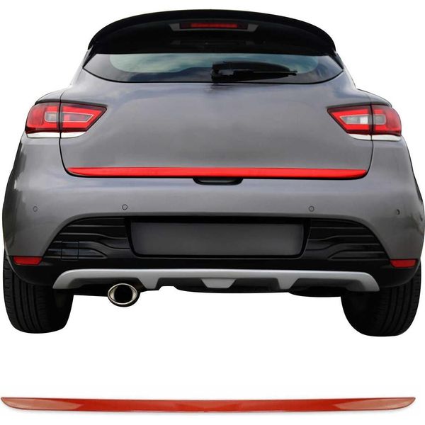 Modanatura Bagagliaio Modanatura Portellone Posteriore Per Renault Clio 2012-2019 Acciaio Inox Rosso 1Pc-image