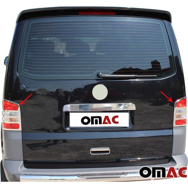 Modanatura Del Fanale Posteriore Per Vw Transporter T5 2003-2010 In Acciaio Inox Cromato-image