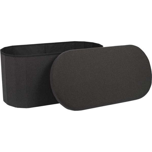 Howhomely Pouf Nero Pouf 76 X 38 X 38 Cm Pouf-image
