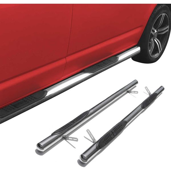 Pedane In Acciaio Inox Per Vw Caddy 2003-2015 L1 Acciaio Inox Argento-image