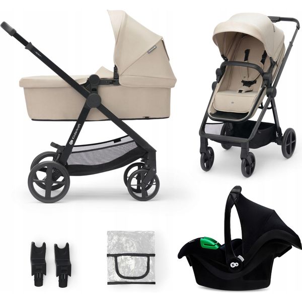 Kinderkraft Passeggino Combinato 3In1 Nuovo Beige Sabbia + Visone Pro-image