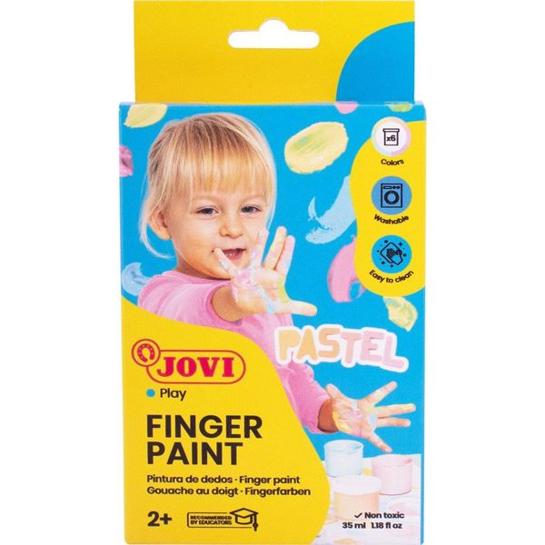 Jovi 540P Set Di Colori A Dita Pastello 6 X 35 Ml-image