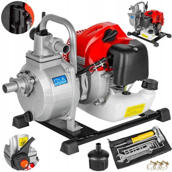 Pompa Acqua A Benzina Lex 1'' 5,2 Hp 800 L/Min Pompa Da Giardino Pompa A 2 Tempi Pompa Centrifuga Pompa Domestica Acquedotto-image