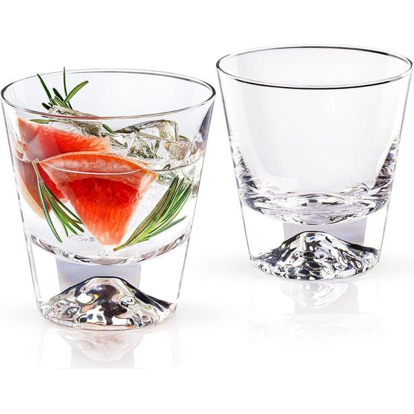 Set Di Bicchieri Da Whisky Wilmax In Vetro Cristallo, 250 Ml, 2 Pezzi - WL-888056/2C-image