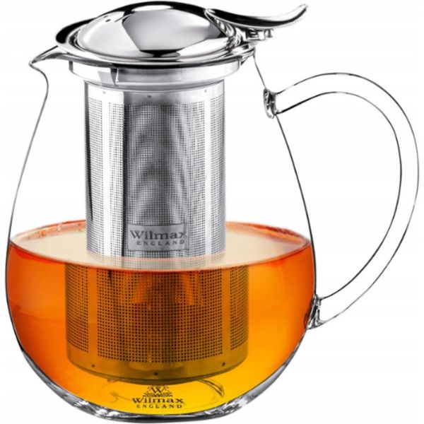Teiera Wilmax In Vetro Resistente Al Calore 1300 Ml Con Filtro In Acciaio Inox WL-888803/A-image