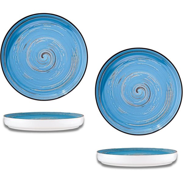 Wilmax Set Di 2 Piatti A Spirale 23 Cm Blu - WL-669619/A2-image