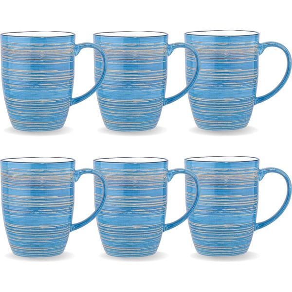 Set Di 6 Tazze Wilmax Spiral Da 460 Ml - Moderne E Lavabili In Lavastoviglie - WL-669637/A6-image
