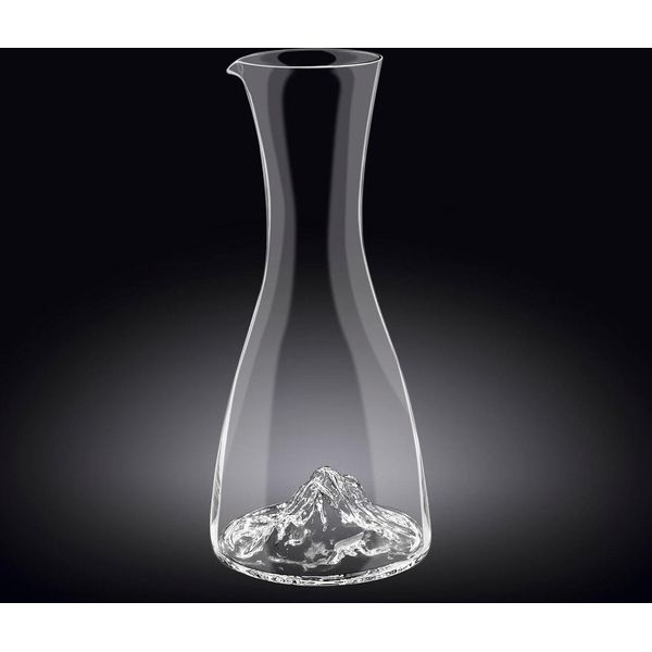 Wilmax Caraffa 1000 Ml In Vetro Cristallo Con Design Montagna WL-888369/1C-image