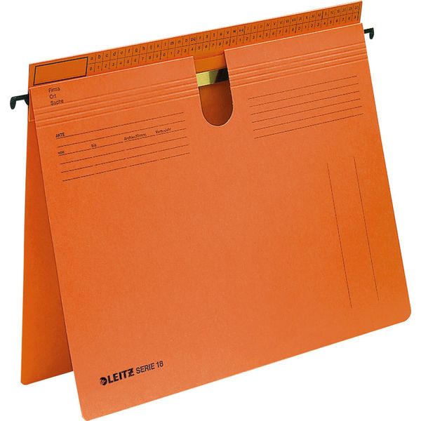 Cartelle Sospese Leitz Serie 18 18140045 A4 Cartone Manila Arancione 50 Pz./Confezione.-image