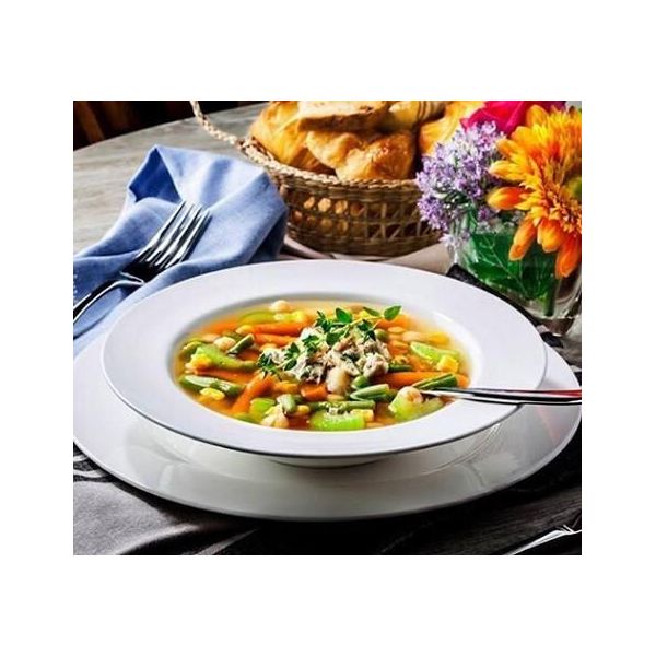 Piatto Fondo In Porcellana Wilmax, 23 Cm, 450 Ml - WL-991217/A-image