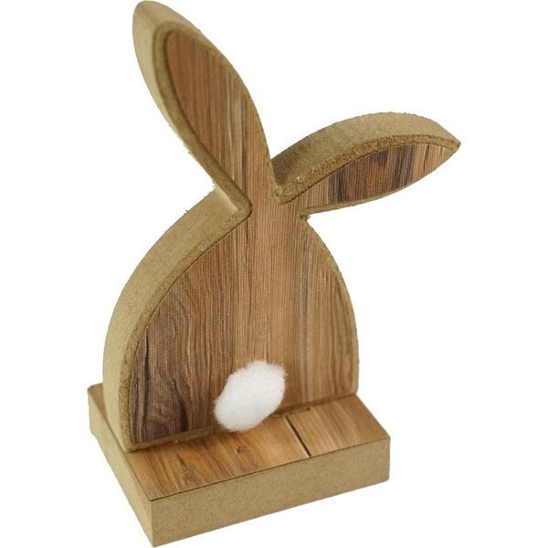 Coniglietto Pasquale Decorativo In Legno Mdf 14 Cm-image