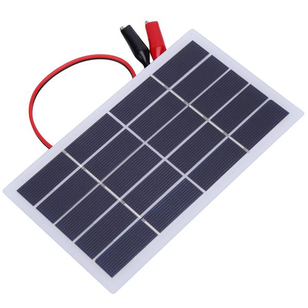2W 5V Silicio Policristallino Fai Da Te Utilizzando Pannello Solare Leggero Con Clip 173X99X2Mm (2W 5V Clip) (2W 5V + Clip)-image