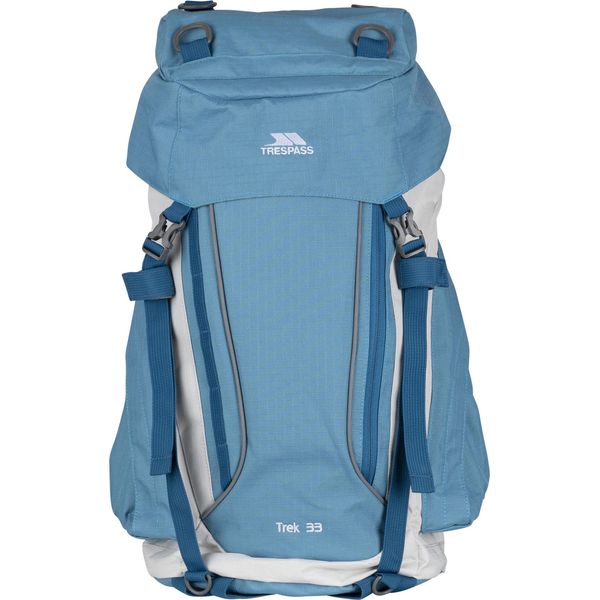 Trespass Trek 33 Zaino 33 Litri TP363 (Taglia Unica) (Colore Blu Grigio/Pietra)-image