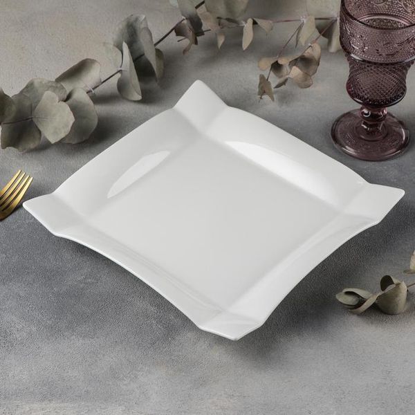 Wilmax Piatto Da Portata Quadrato, 29 X 29 Cm, Porcellana, WL-991233/A-image