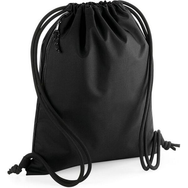 Bagbase - Borsa Da Ginnastica In Materiale Riciclato BC4964 (Taglia Unica) (Nero)-image