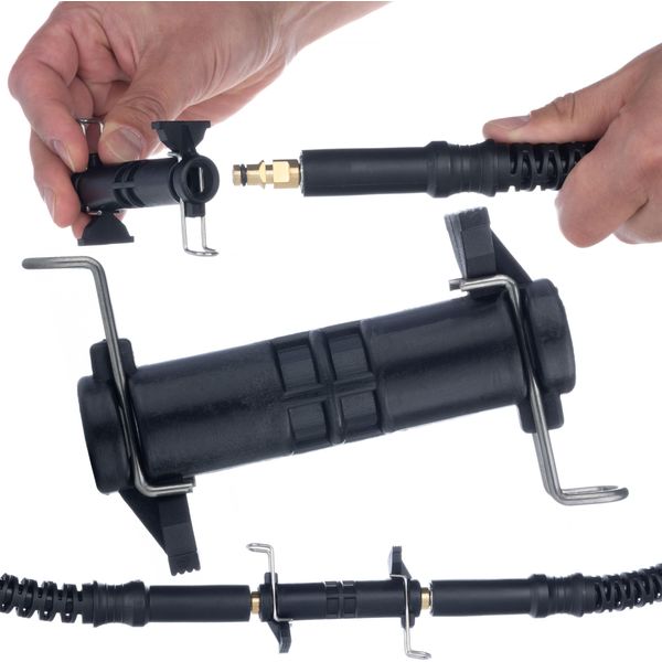 Rosfix Adattatore / Connettore Click-Click Per Il Collegamento Di Tubi Flessibili, Per Idropulitrici Serie K (K2, K3, K4, K5, K6 K7)-image