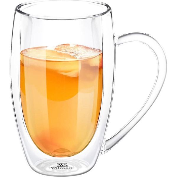 Bicchiere In Vetro Termico A Doppia Parete Wilmax, 400 Ml, WL-888741/A-image