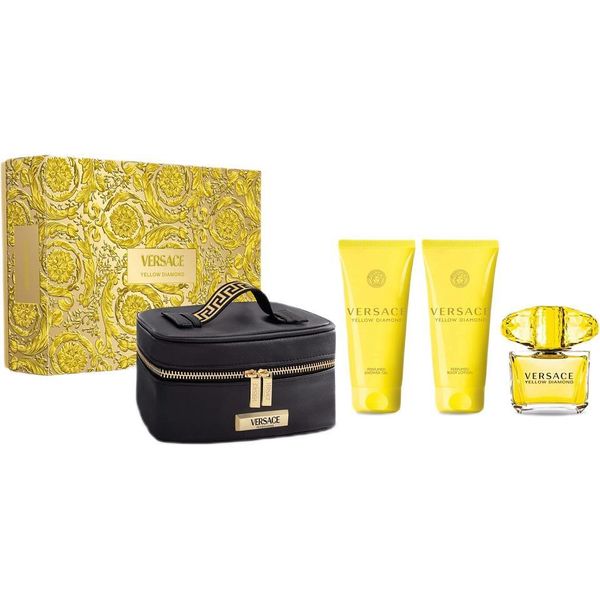 Versace Yellow Diamond Edt 90 Ml + Sg 100 Ml + Bl 100 Ml + Borsa Cosmetica W-image
