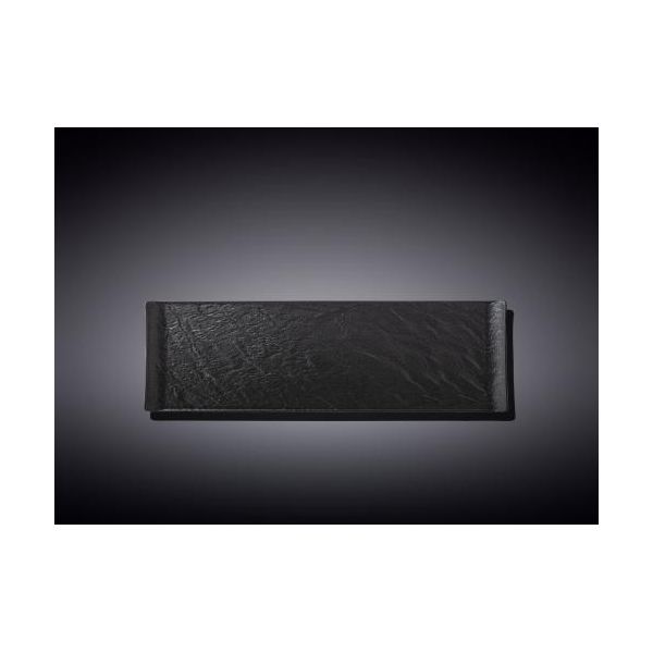 Wilmax Piatto Da Portata Nero Antigraffio Lavabile In Lavastoviglie 30 X 9,5 Cm WL-661102/A-image
